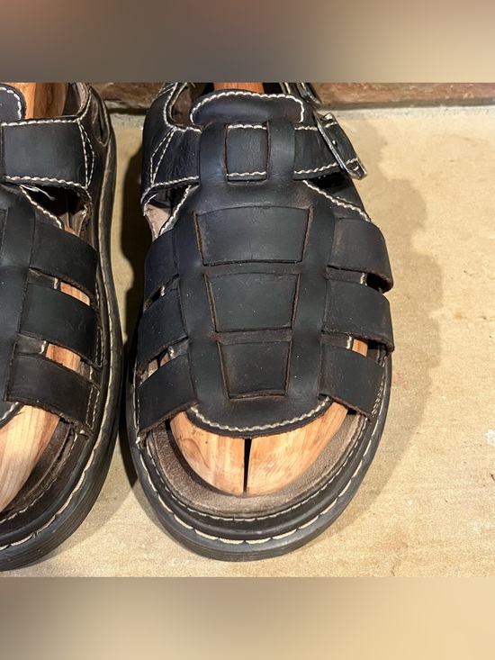 Vintage Y2K Skechers Brown Leather Woven Fisherman Sandals main image 5